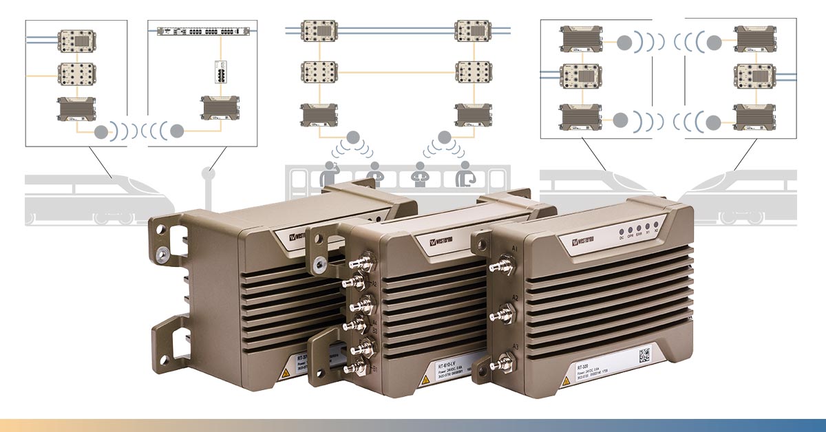 Wireless WLAN LTE communication for trains railway Westermo